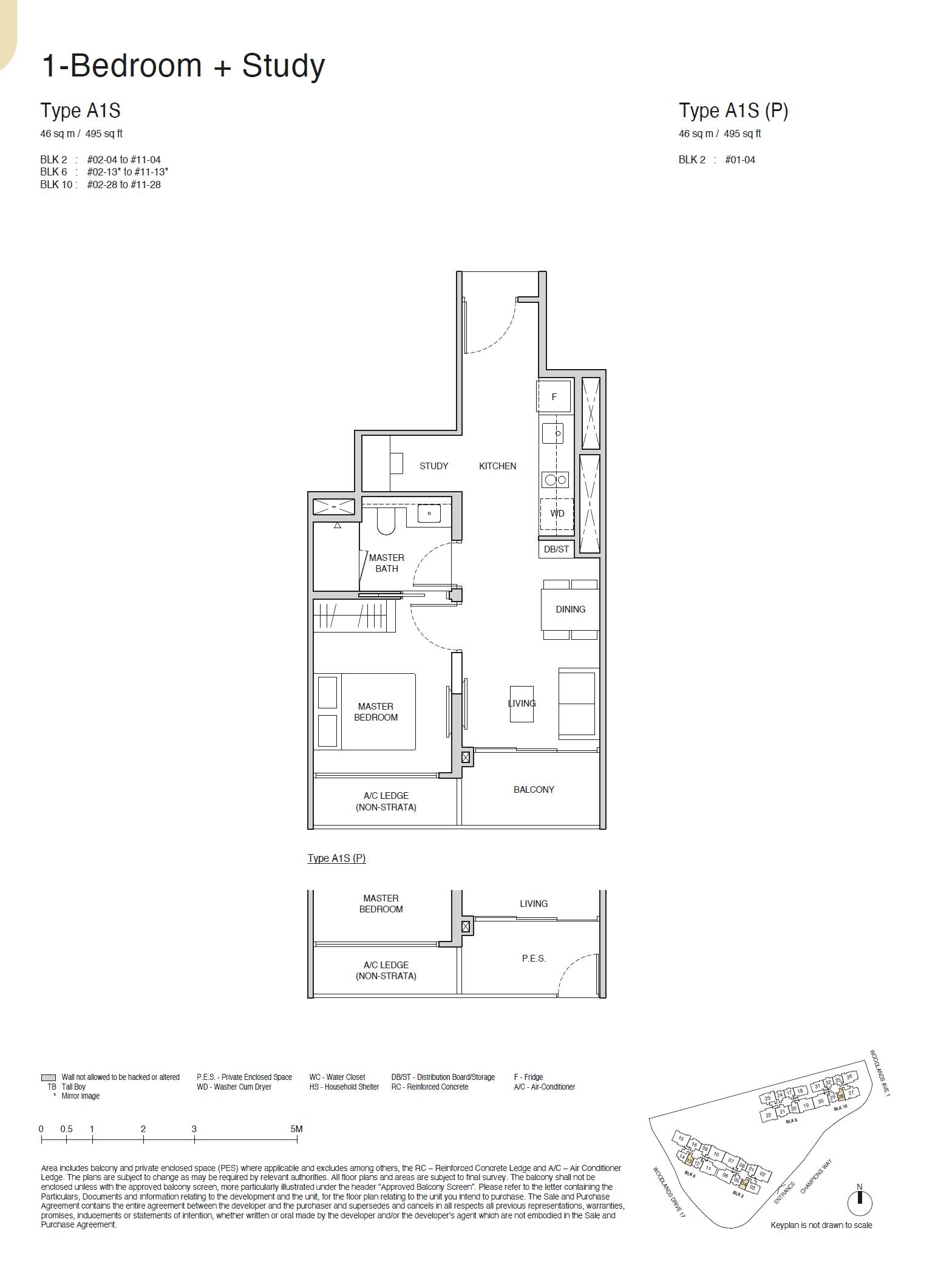 A1S(P) floor plan