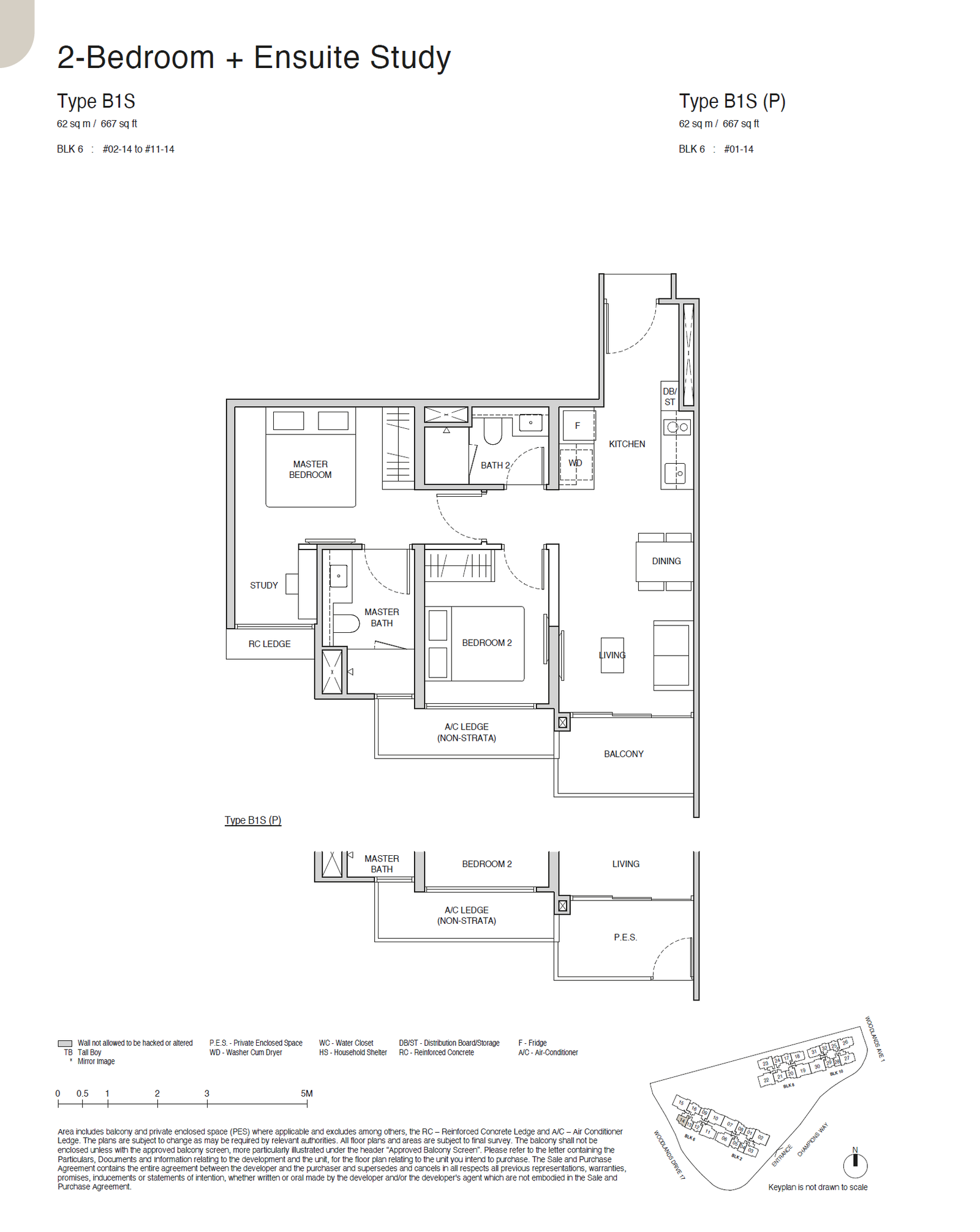 B1S(P) floor plan