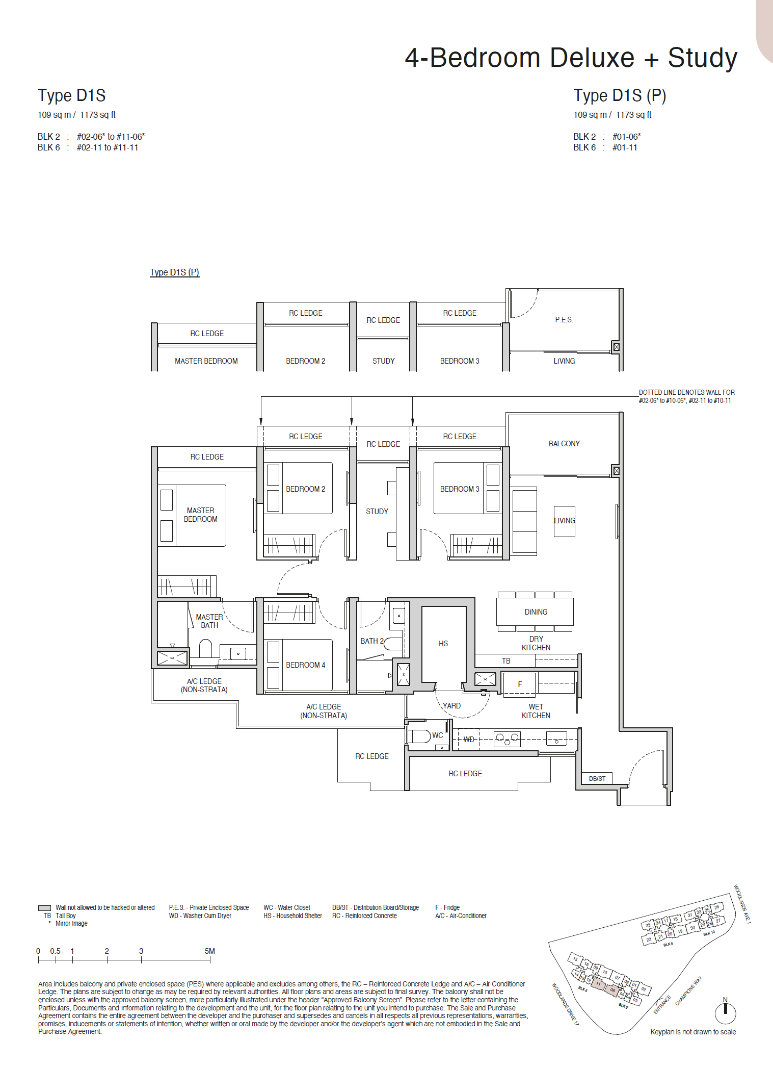 D1S(P) floor plan