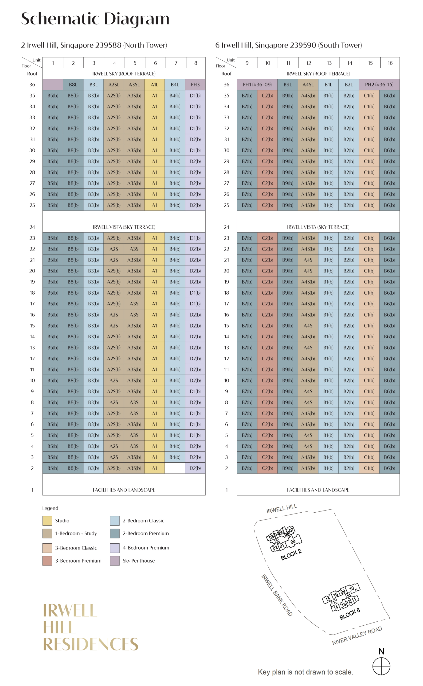Irwell Hill Residences Elevation Chart