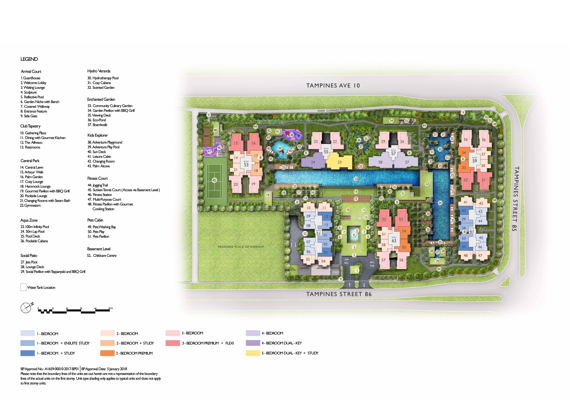 The Tapestry site plan