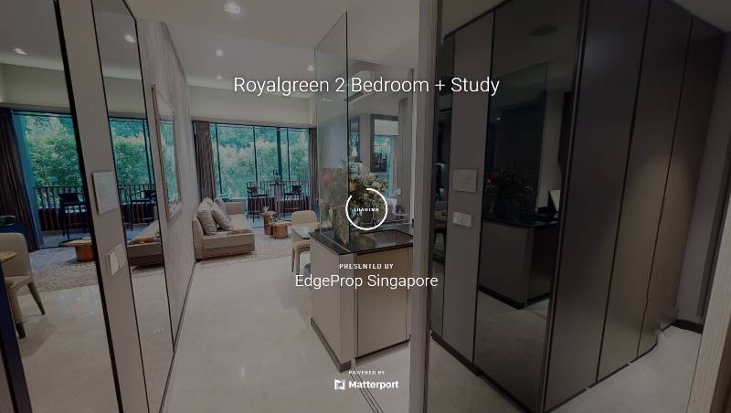 3D Virtual Tour of RoyalGreen 2 Bedroom + Study