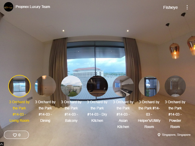 3D Virtual Tour of 3 Orchard By-The-Park 4 Bedroom Showflat #14-03 2260 sqft