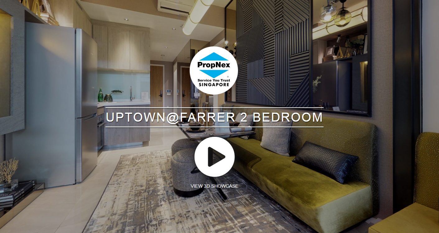 3D Virtual Tour at Uptown @ Farrer 2 Bedroom, 538 sqft