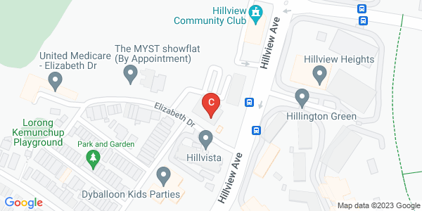 Map location of Hillhaven