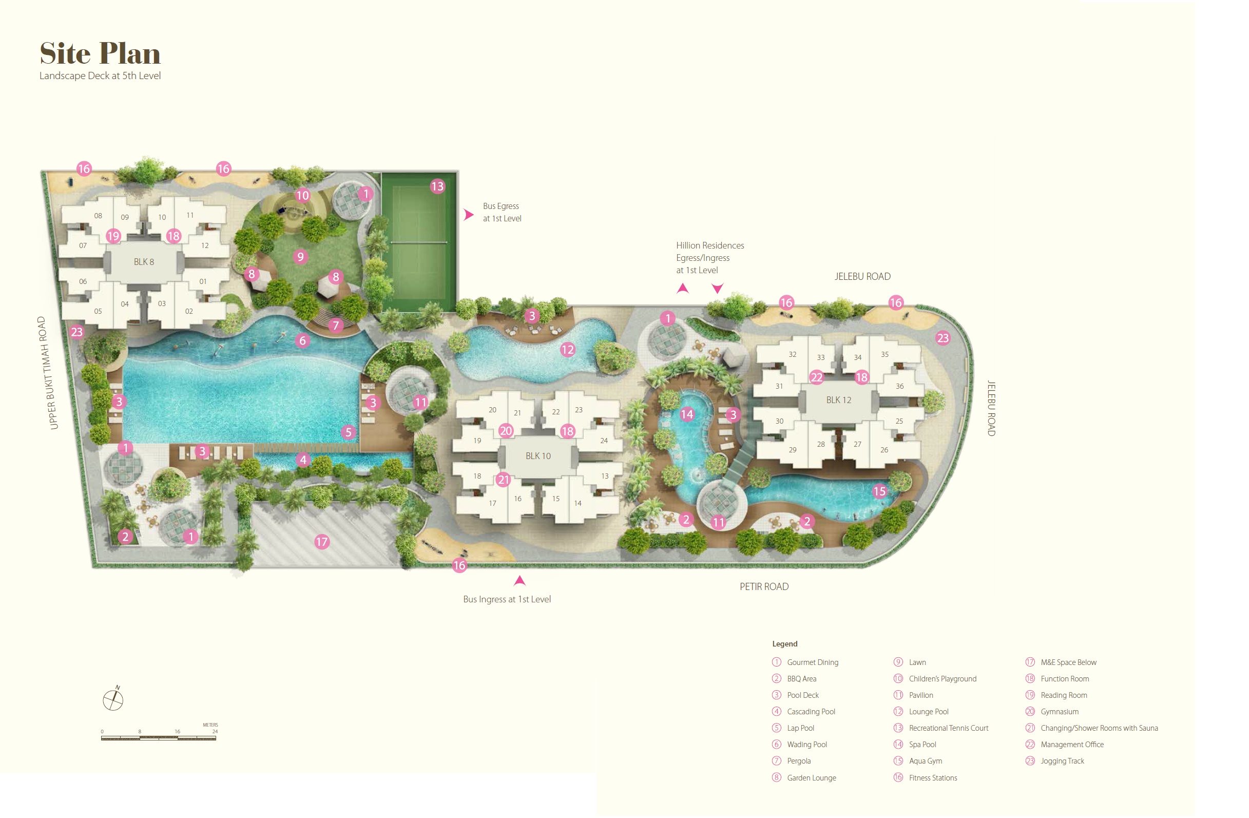 Hillion Residences 山乐园 site plan
