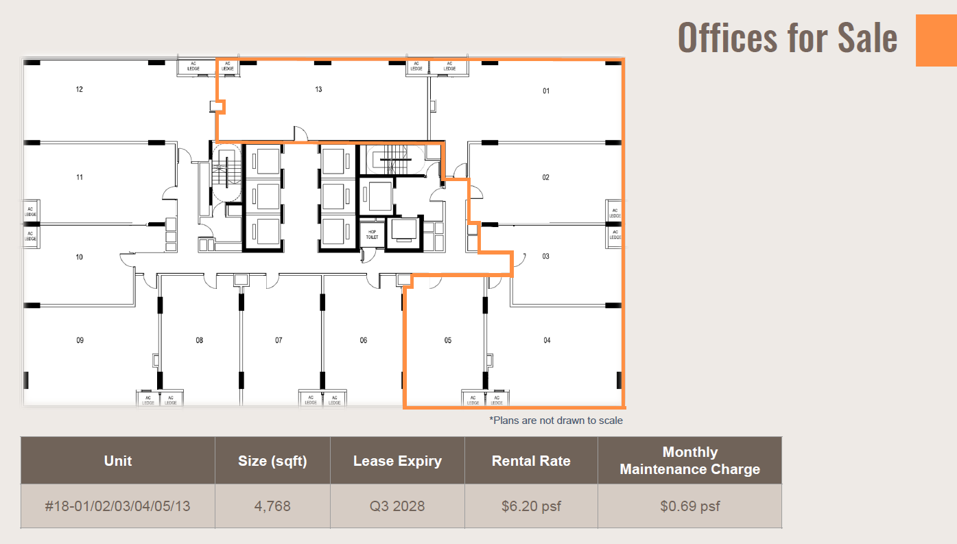 Centrium Square floor plan Level 1801 — Office