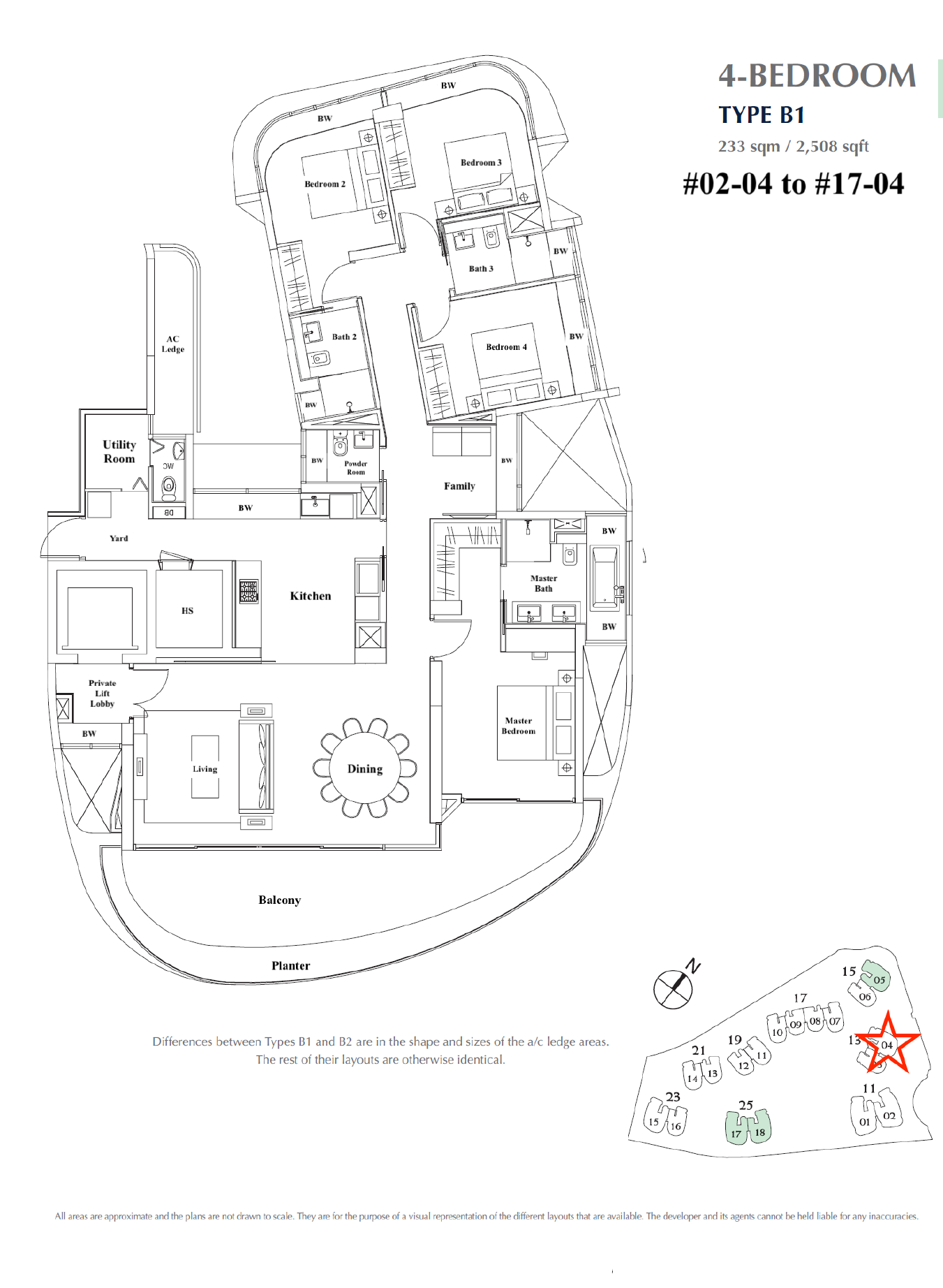 B1 Stack 4 floor plan