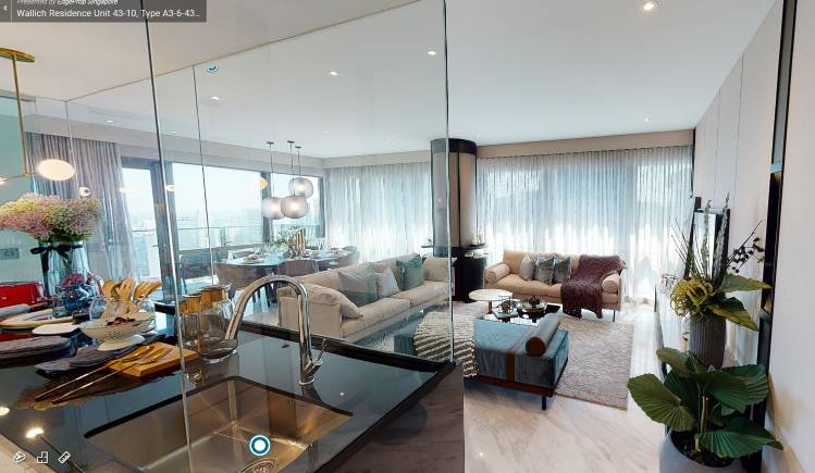 3D Virtual Tour of Wallich Residence 3 Bedroom Type A3, Unit 43-10, 1744sqft