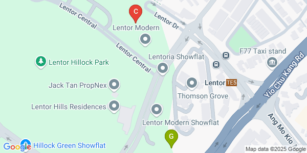 Map location of Lentor Central Residences