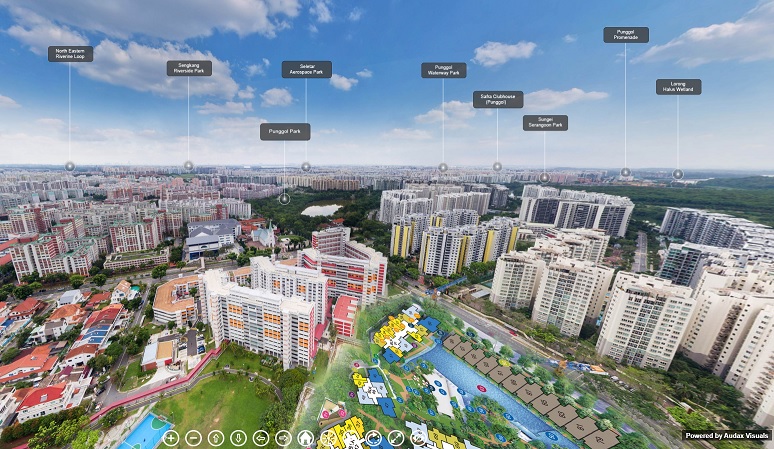 3D Virtual Tour Riverfront Residences Drone Interactive 
