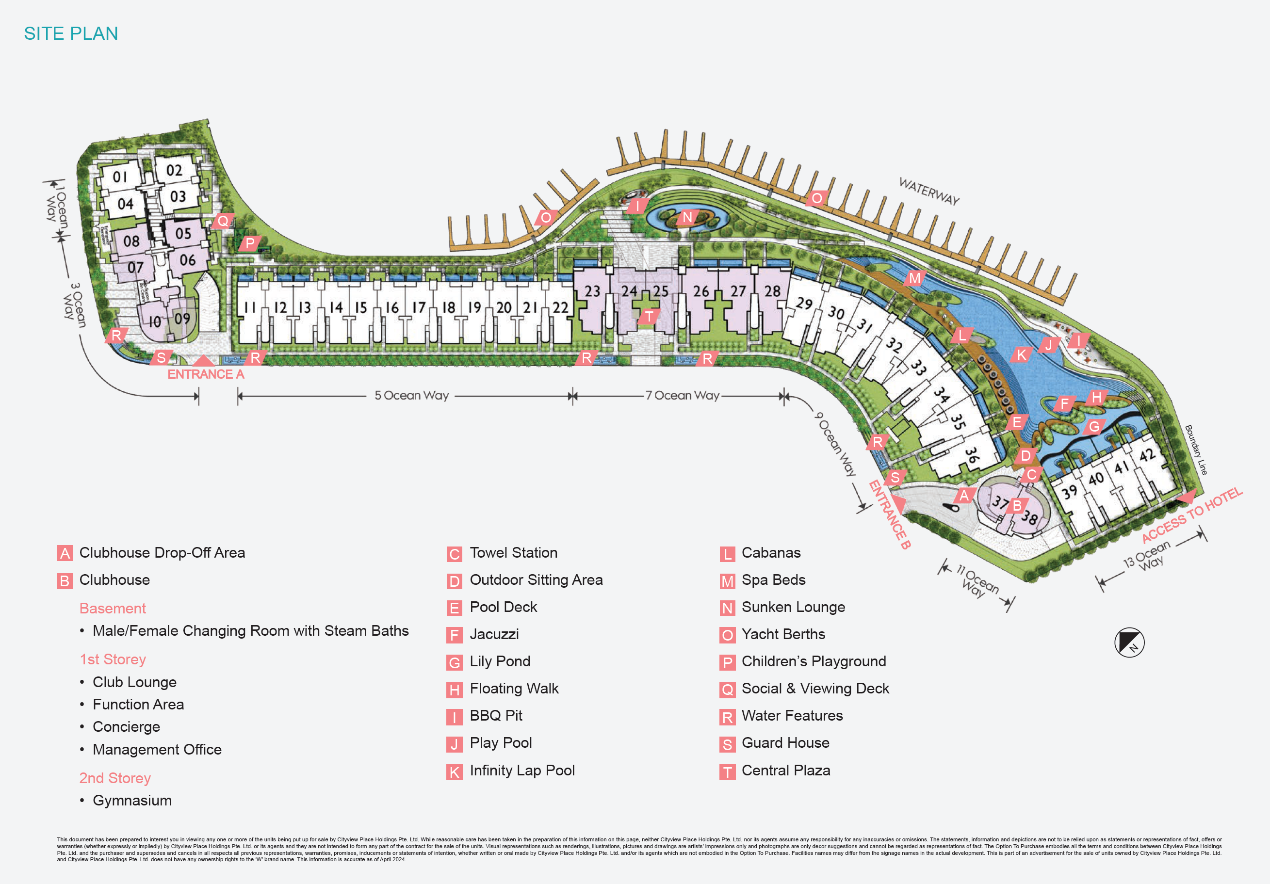 Site plan of The Residences At W Singapore Sentosa Cove