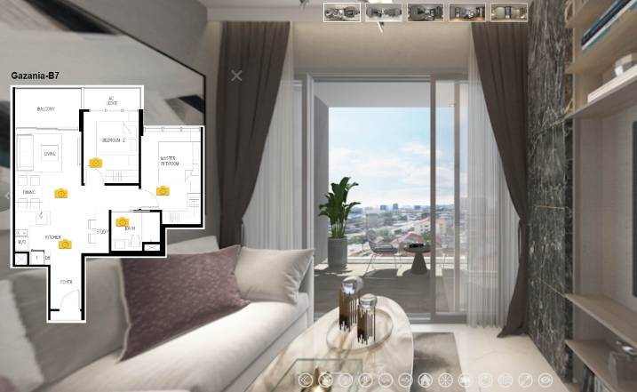 3D Virtual Tour of The Gazania 2 Bedroom, Type B7