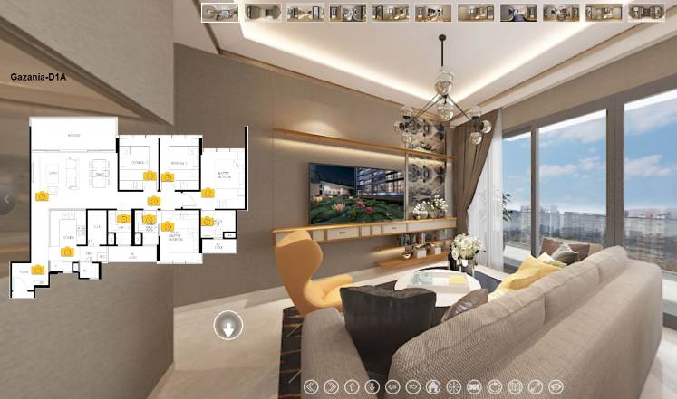 3D Virtual Tour of The Gazania 4 Bedroom, Type D1A