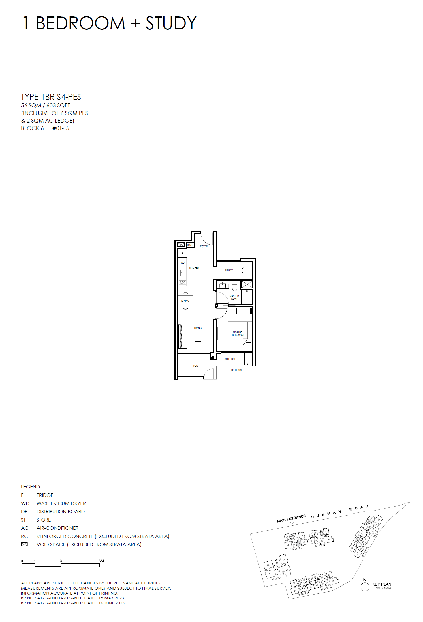 Grand Dunman 名门世家 — 1 BEDROOM + STUDY (LUXURY)