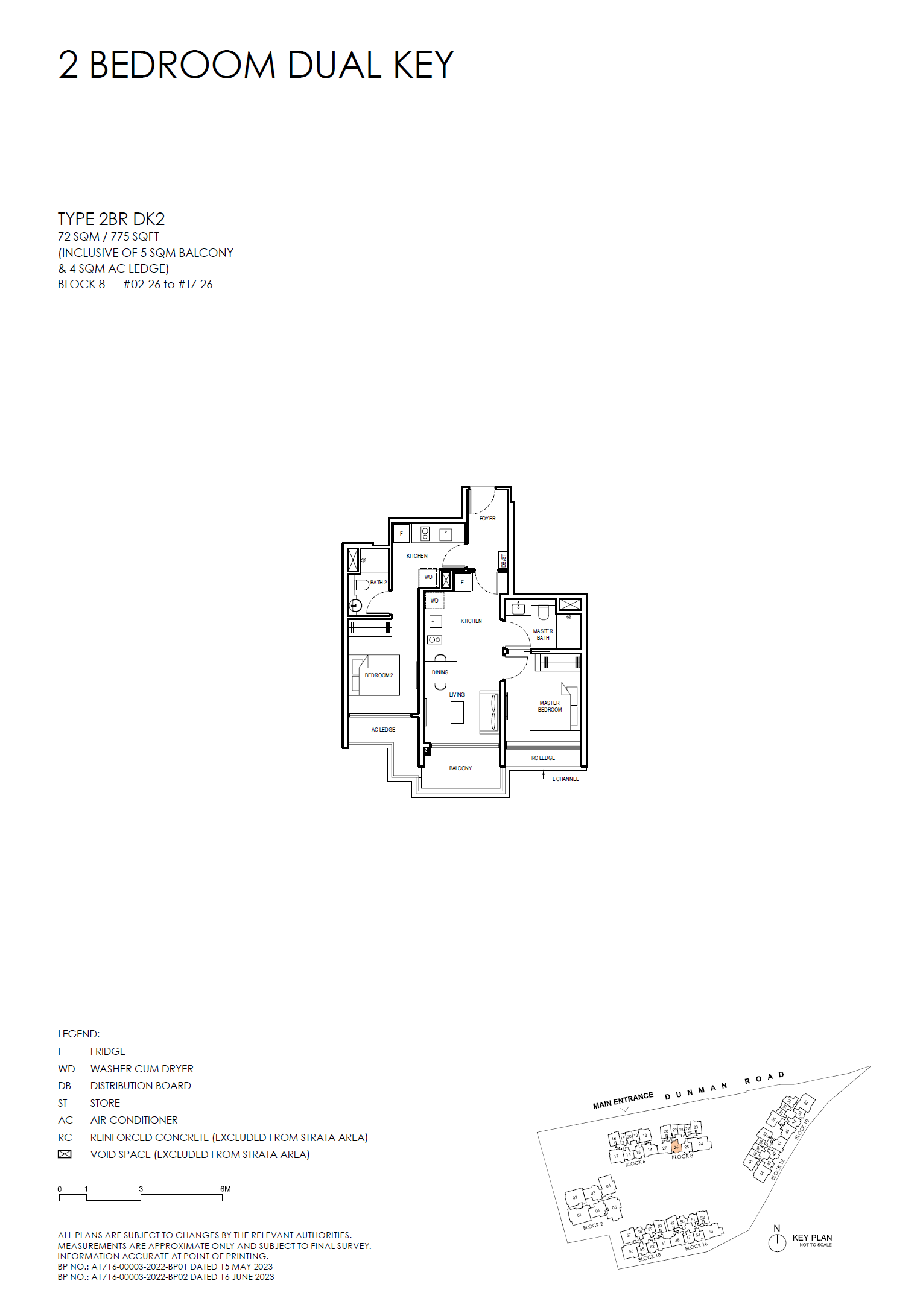 Grand Dunman 名门世家 — 2 BEDROOM DUAL KEY (LUXURY)