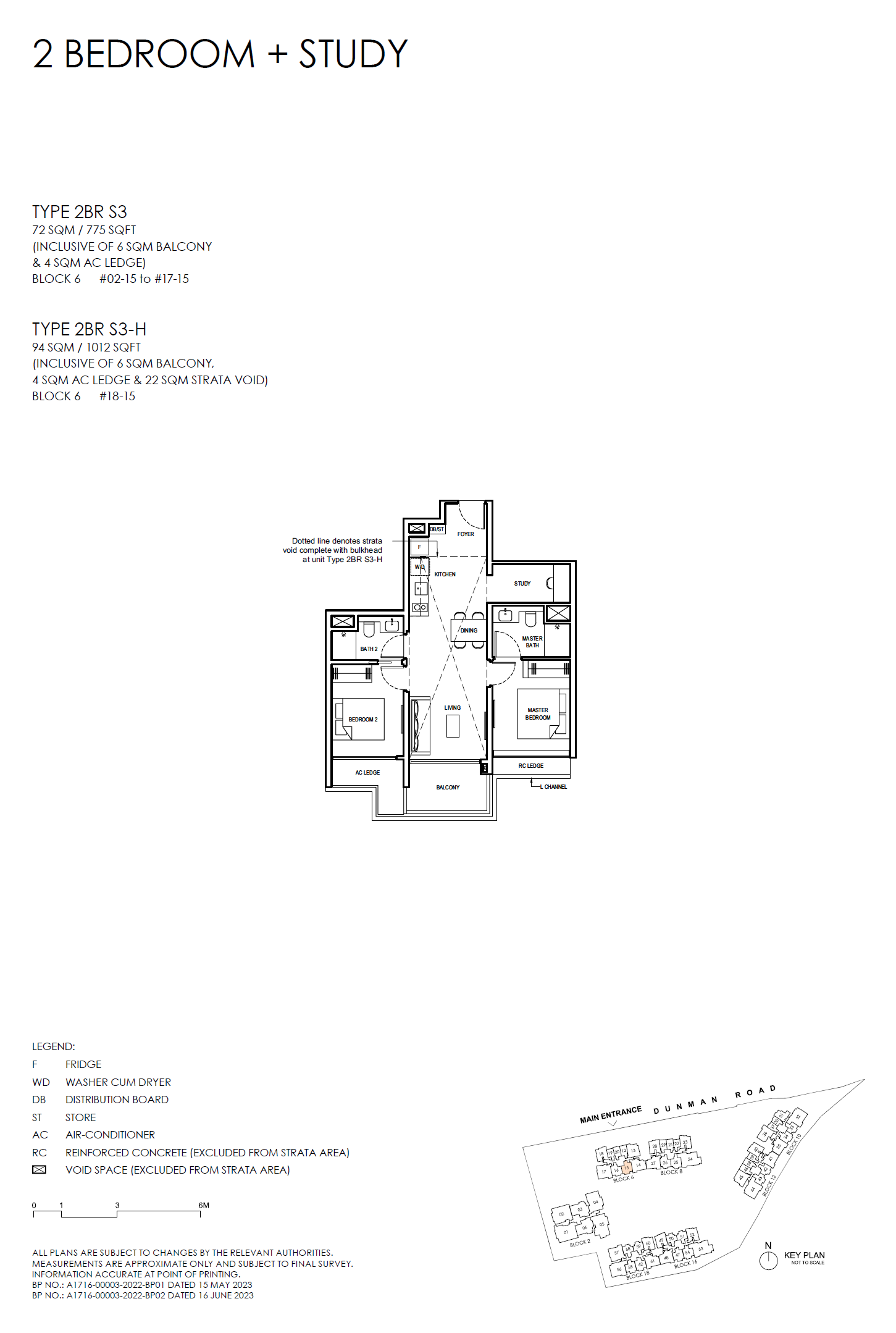 Grand Dunman 名门世家 — 2 BEDROOM + STUDY (LUXURY)