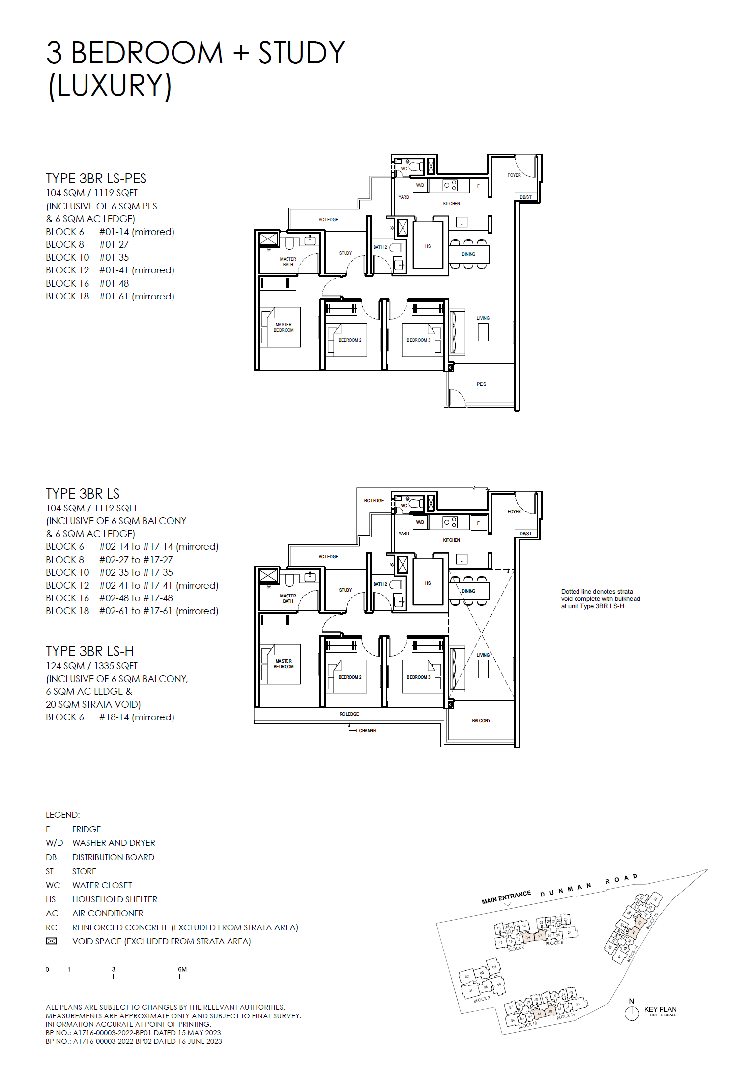 Grand Dunman 名门世家 — 3 BEDROOM + STUDY (LUXURY)