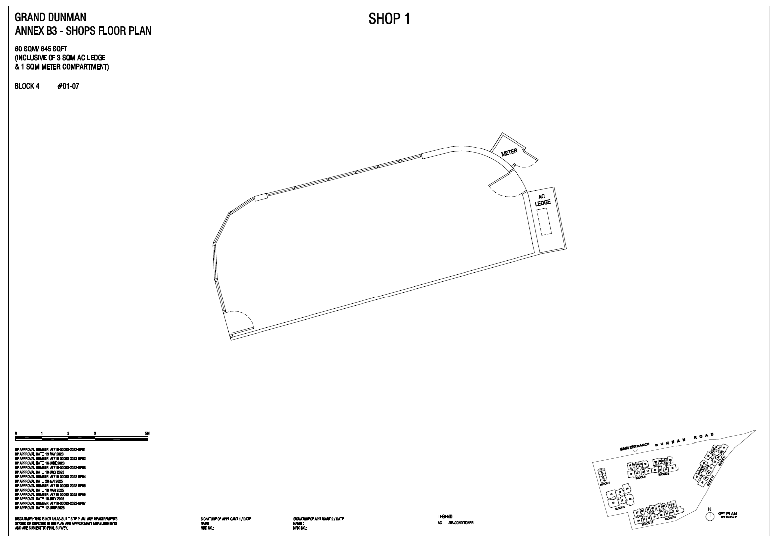 Grand Dunman D15: Balance Units and TOP Handover floor plan - Shop_1