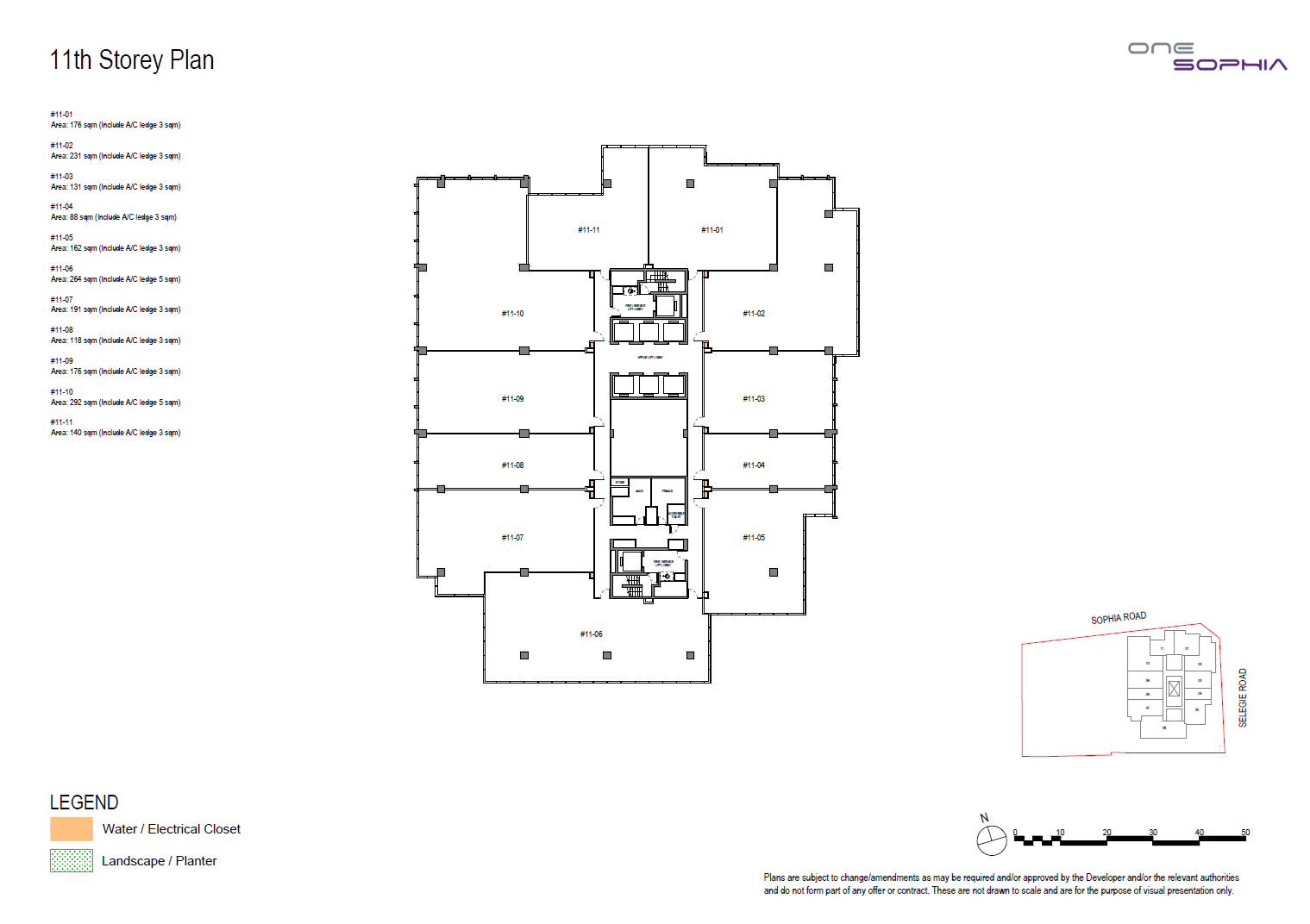 One Sophia floorplan