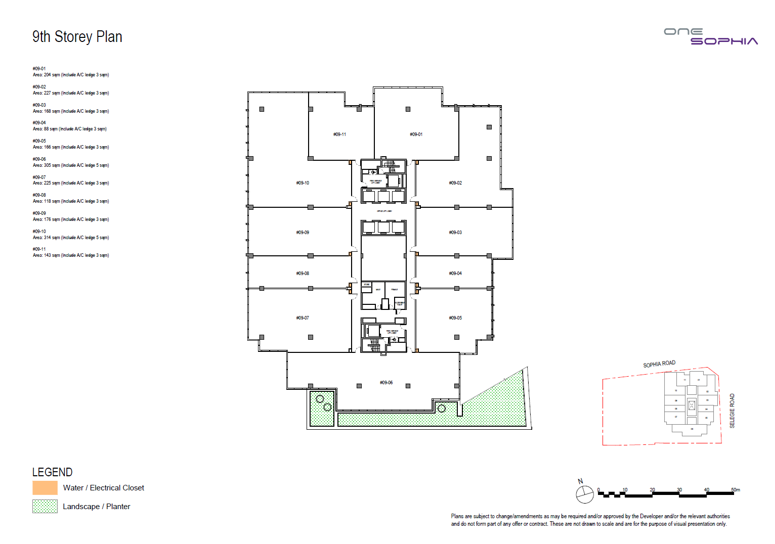 One Sophia floorplan