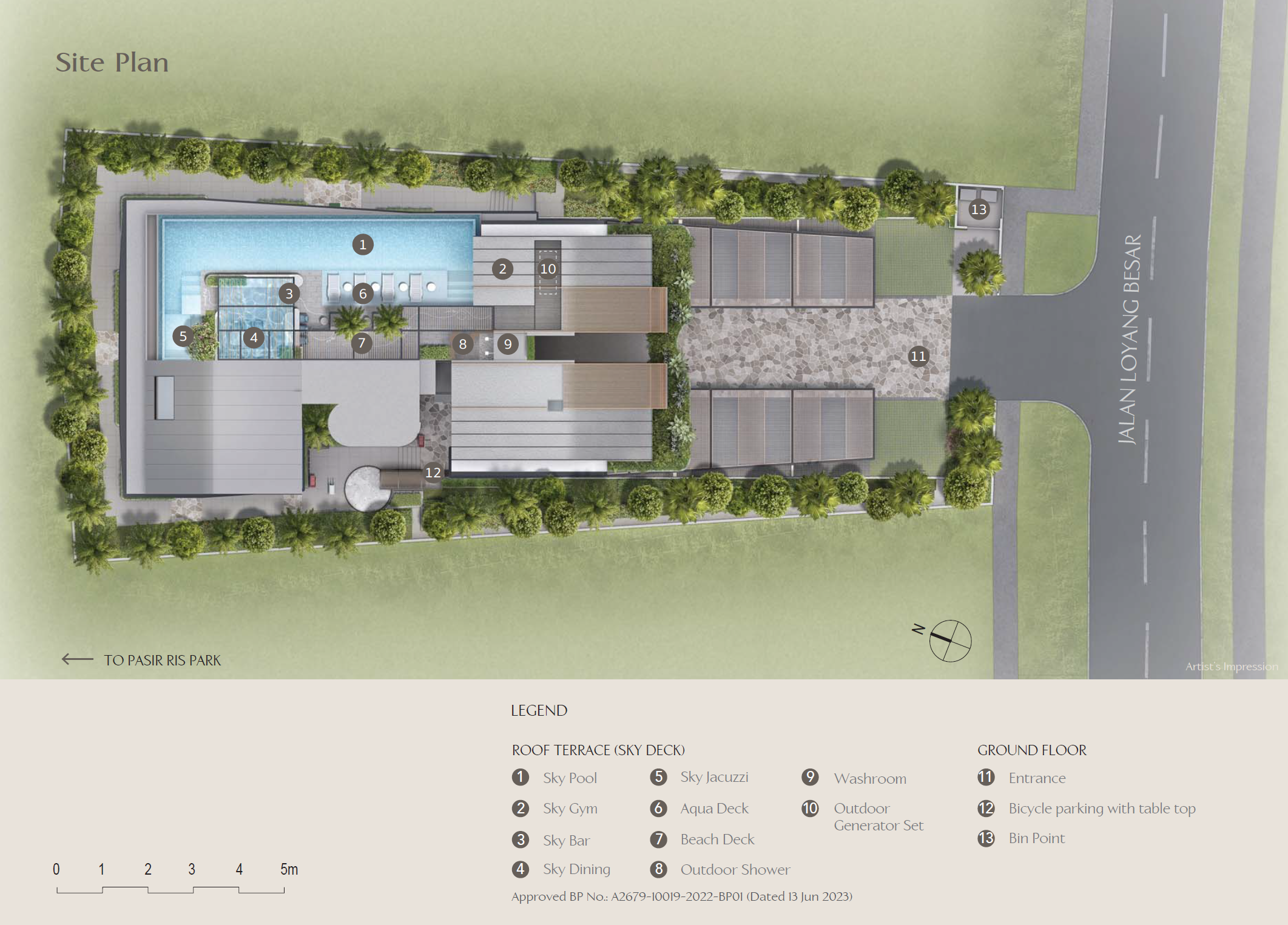 Site plan of The Shorefront
