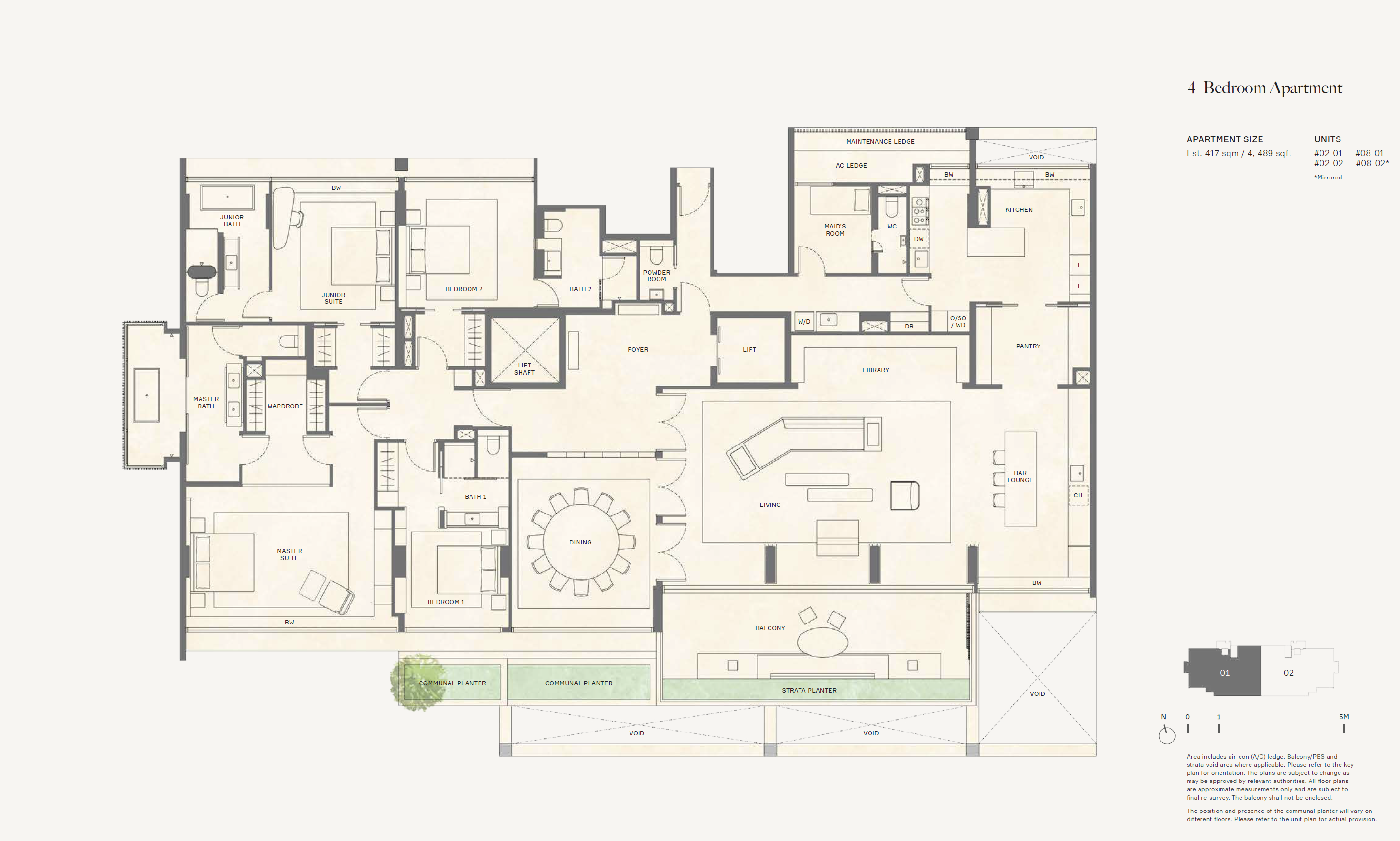 Floor plan of 21 Anderson 4-Bedroom, 4,489 sq ft