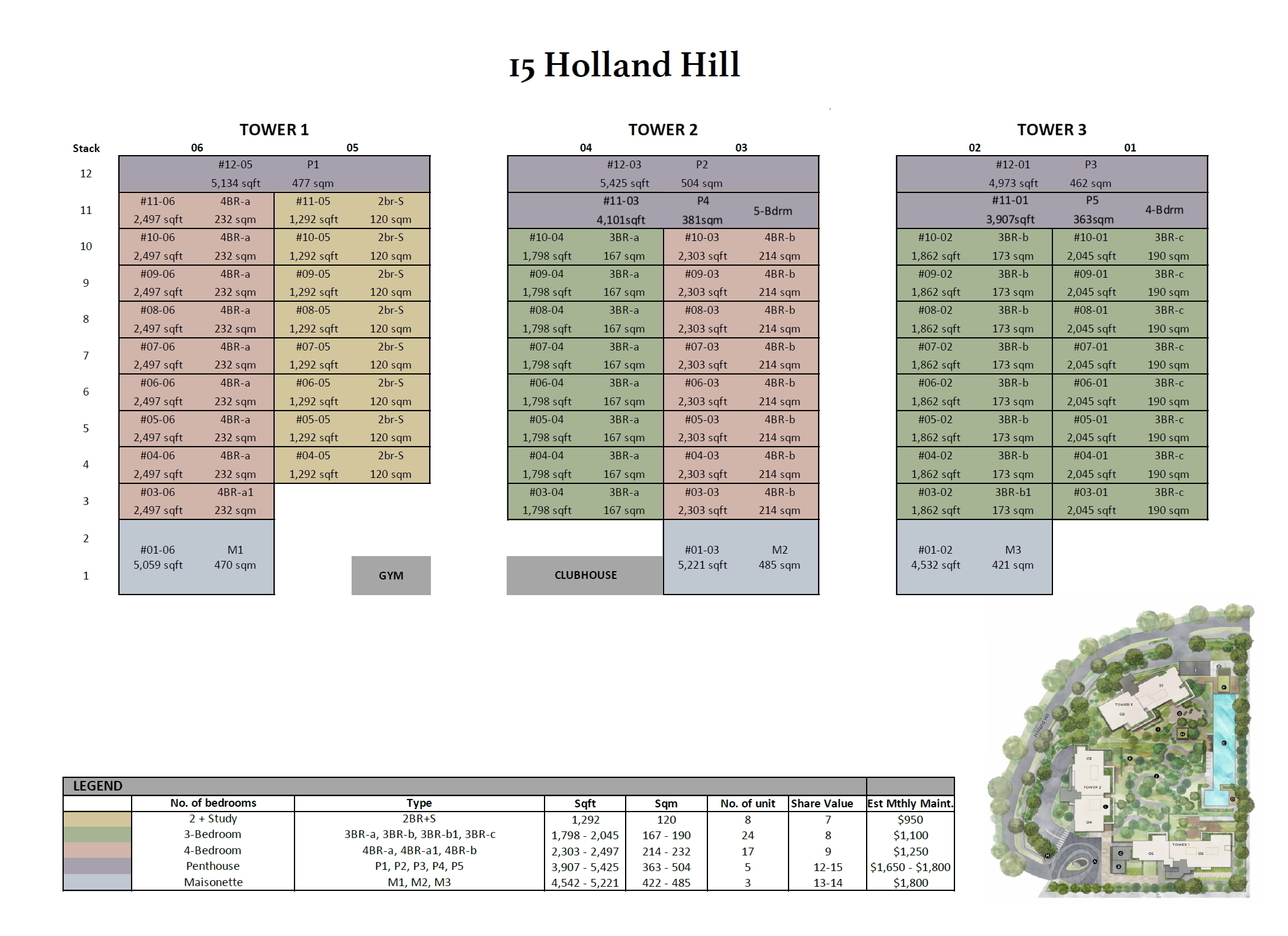 15 Holland Hill site plan