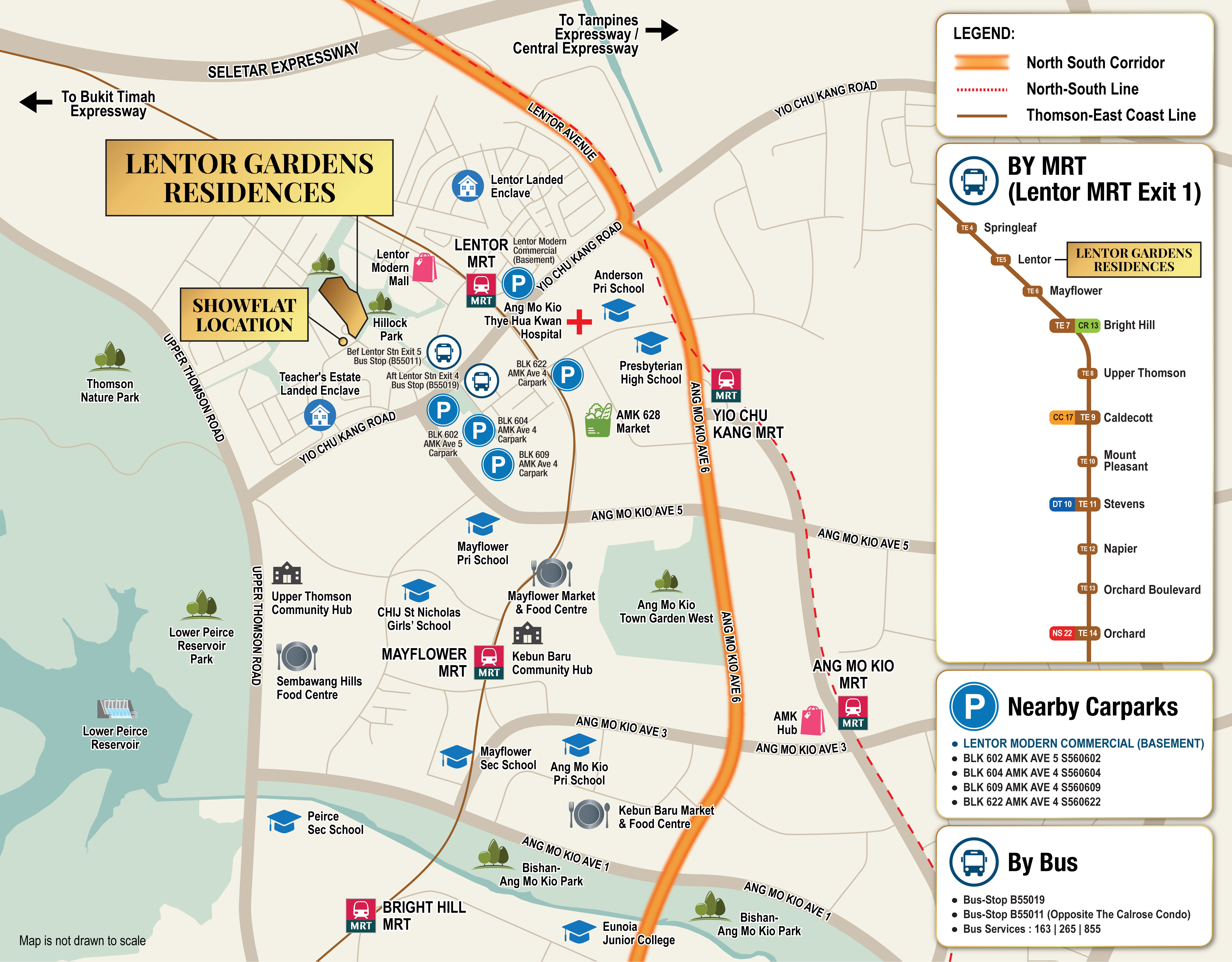 Location map — District 26, walking distance to Lentor MRT (TEL)