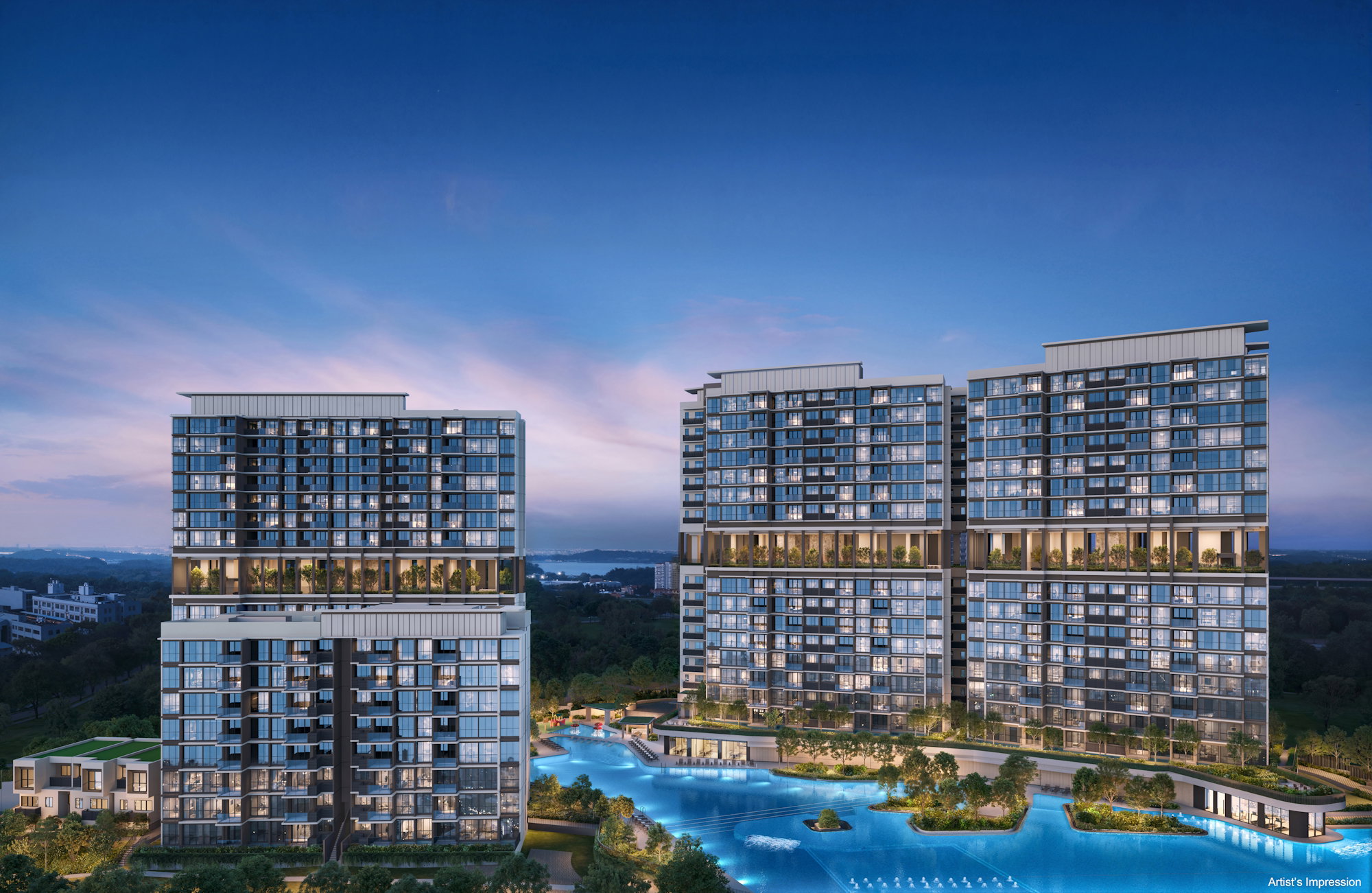 Landscaped facilities and resort-style pool deck