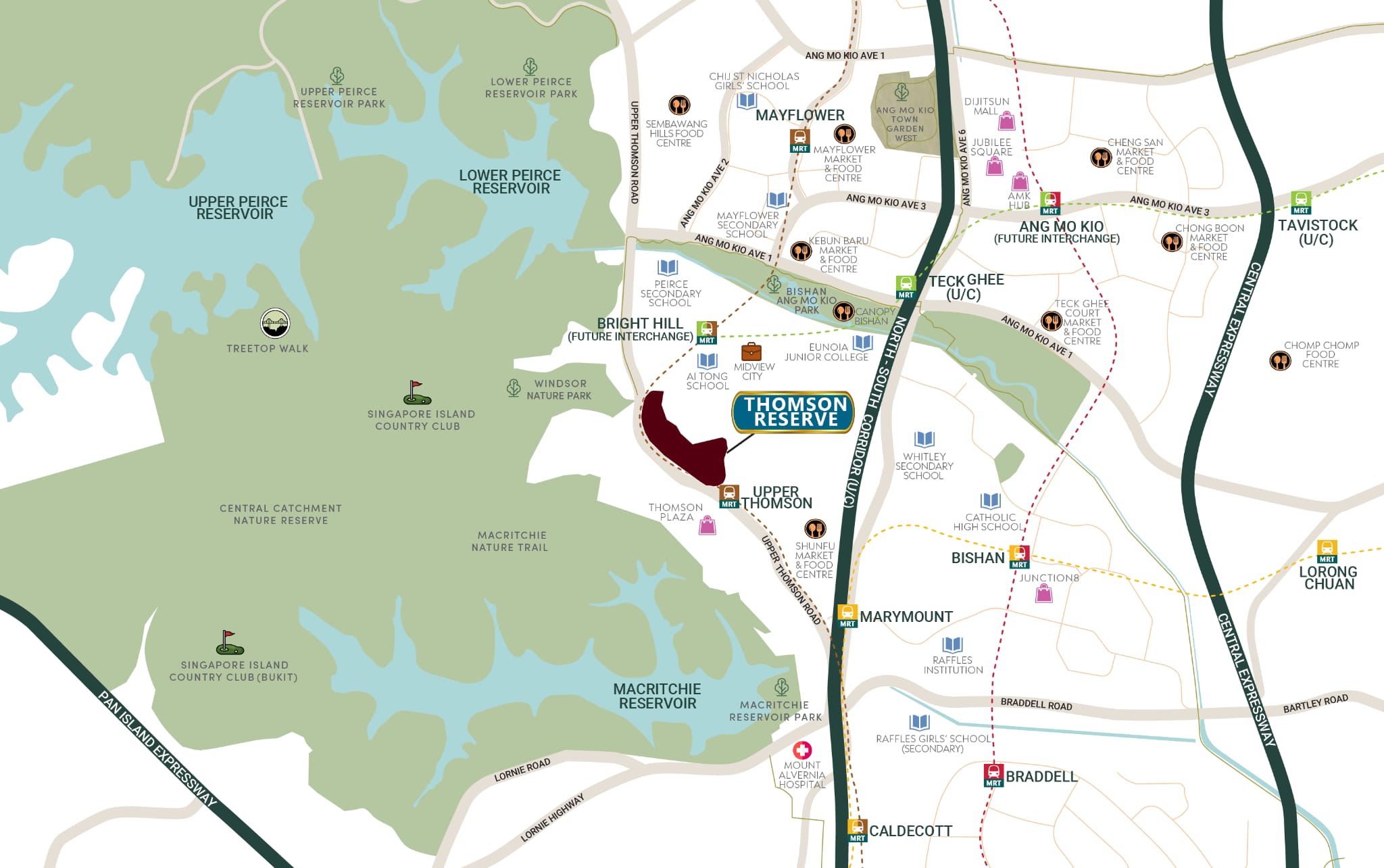 Location map — Bright Hill Drive, District 20 (RCR)