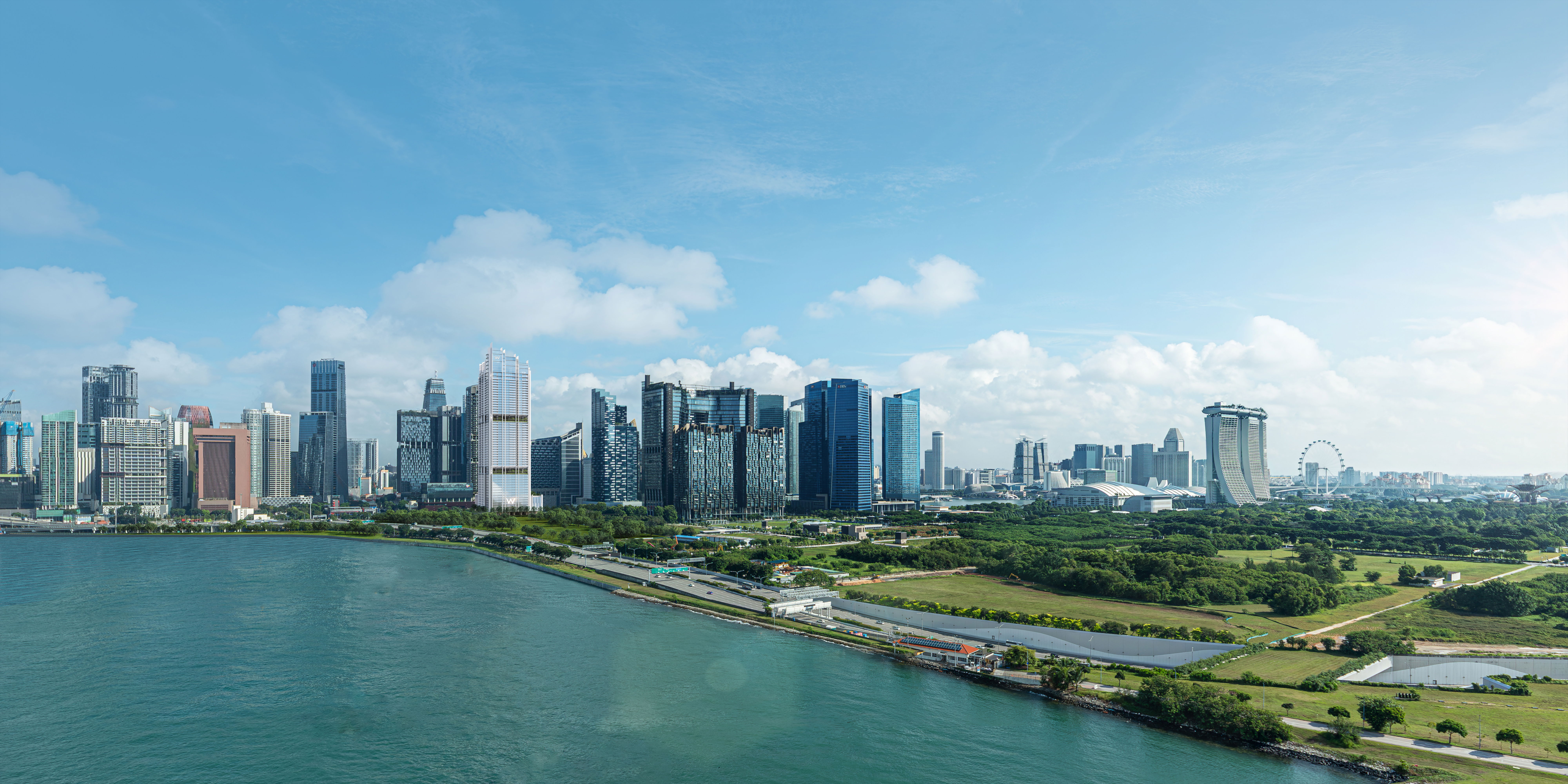 W Residences Marina View Singapore — WMV- Day Aerial View