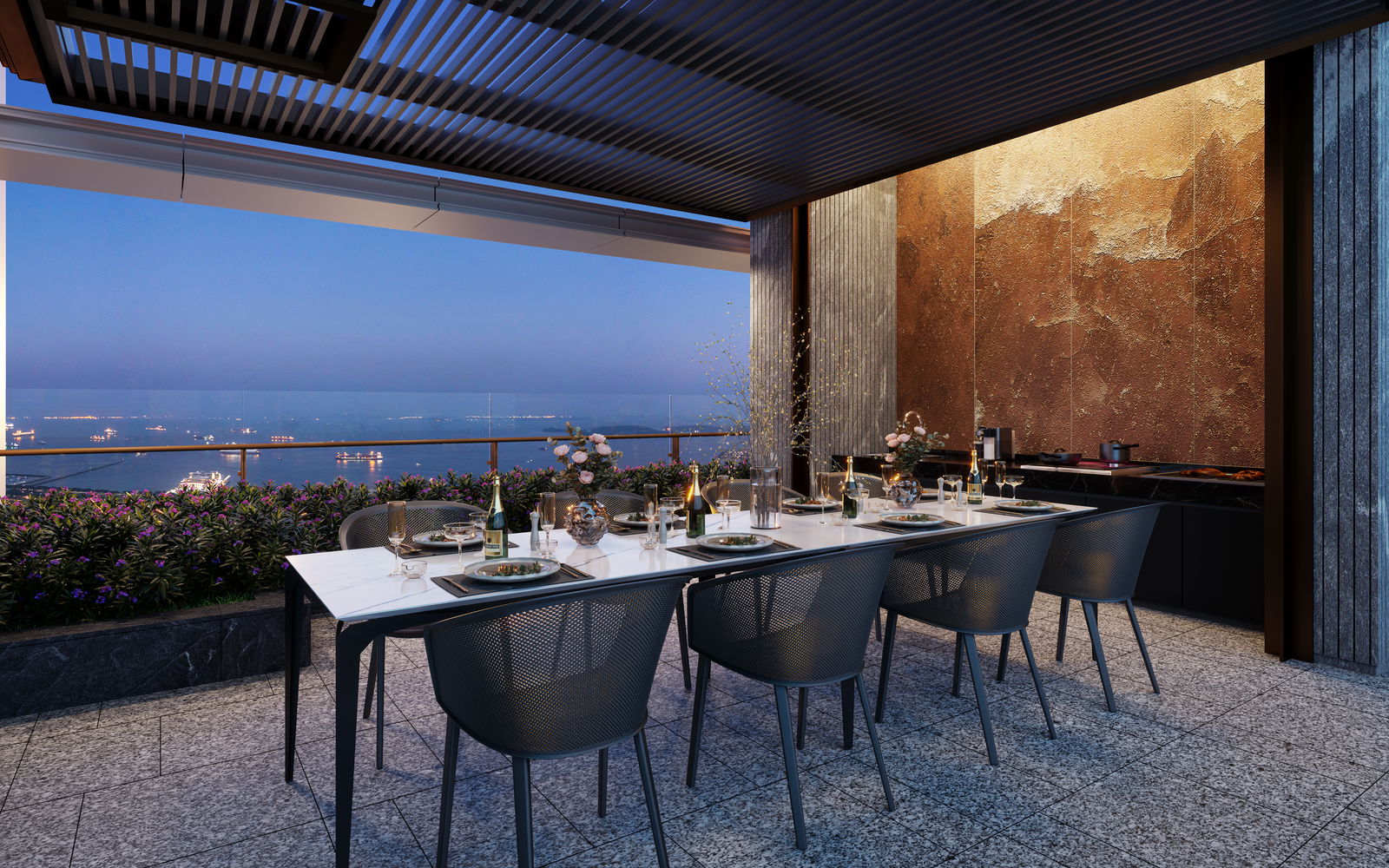 W Residences Marina View Singapore — WMV- Lvl 34 BBQ Pavillion