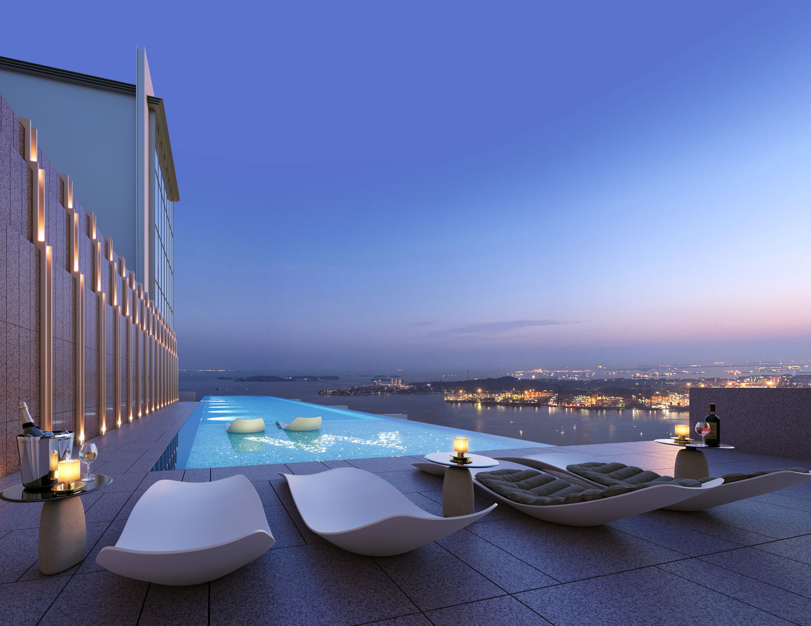 W Residences Marina View Singapore — WMV- Lvl 51 25m infinity edge heated pool