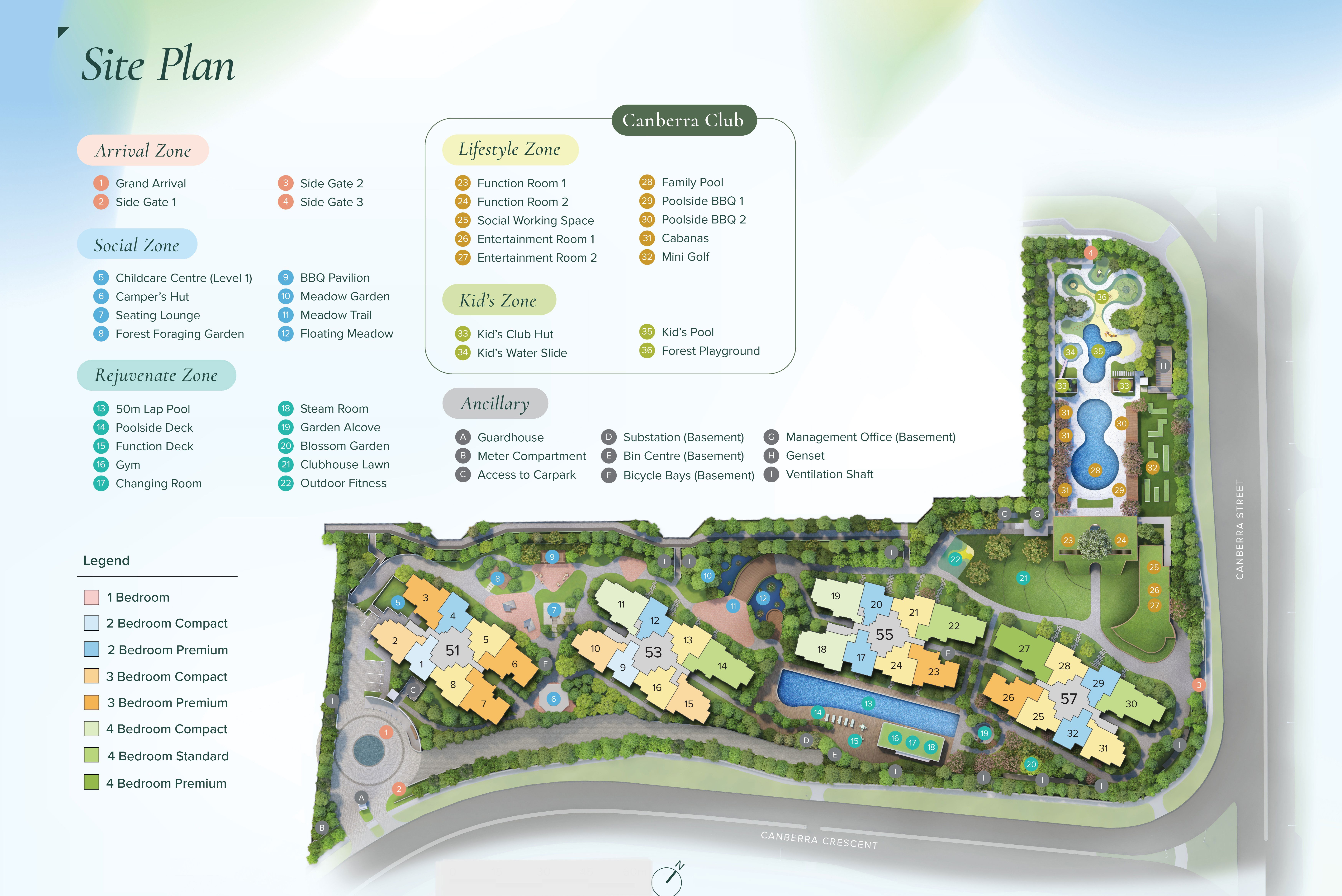 Canberra Crescent Residences — Site Plan