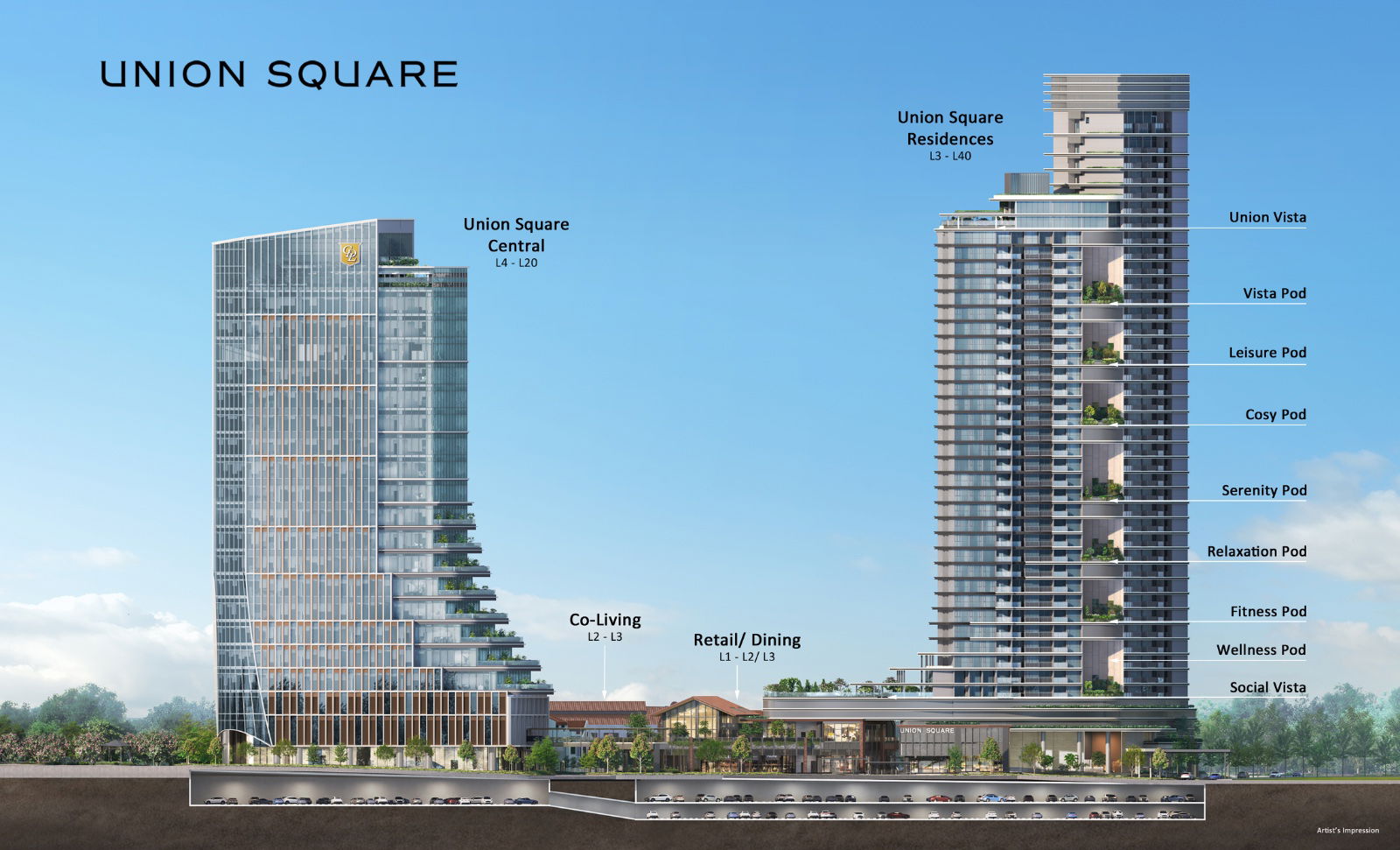 Union Square Residences — imagery