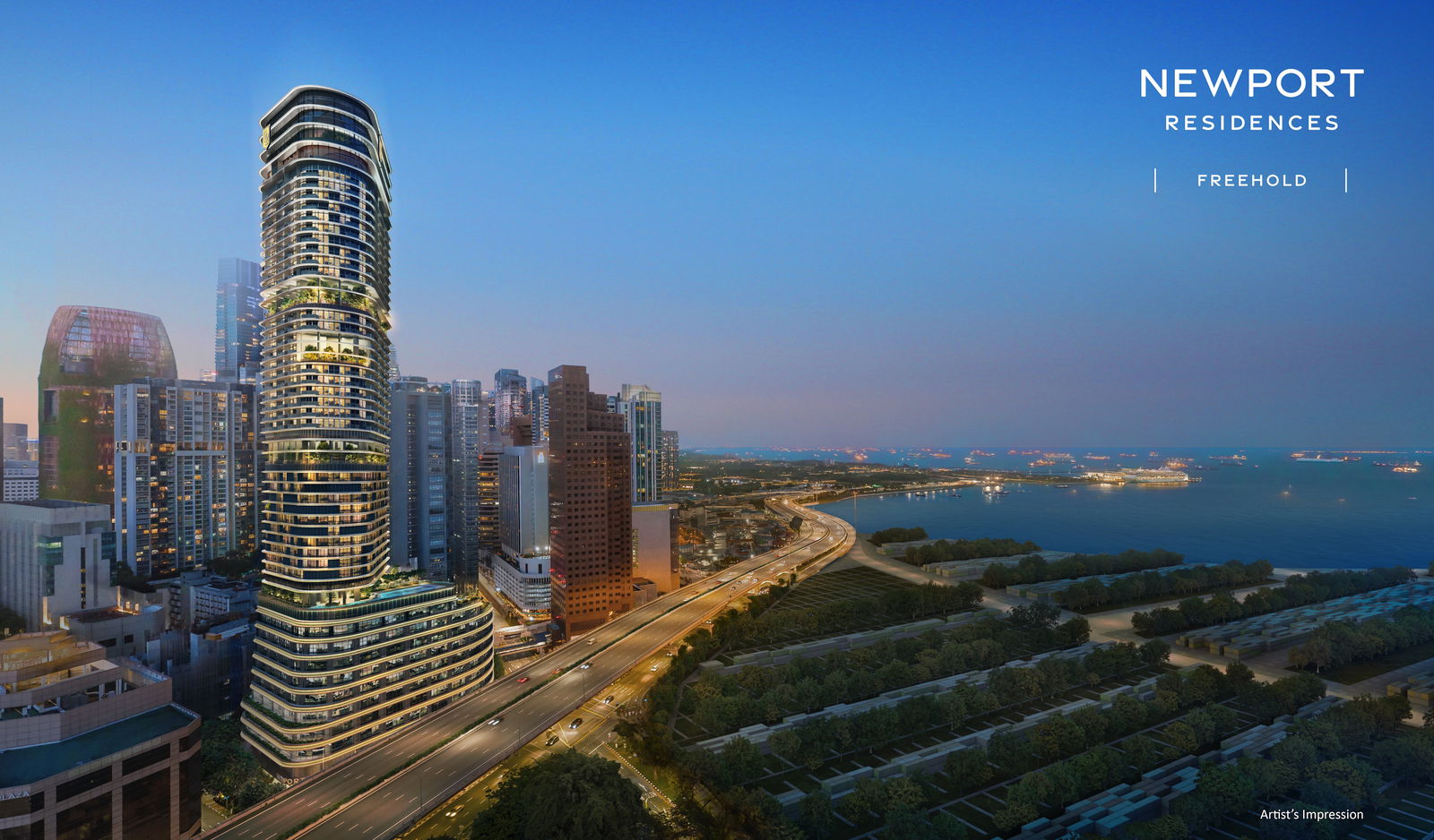 Newport Residences luxury condominium exterior