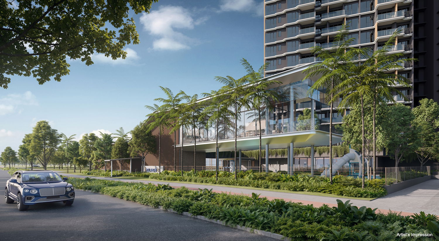 Residents-only clubhouse and entertainment pavilion