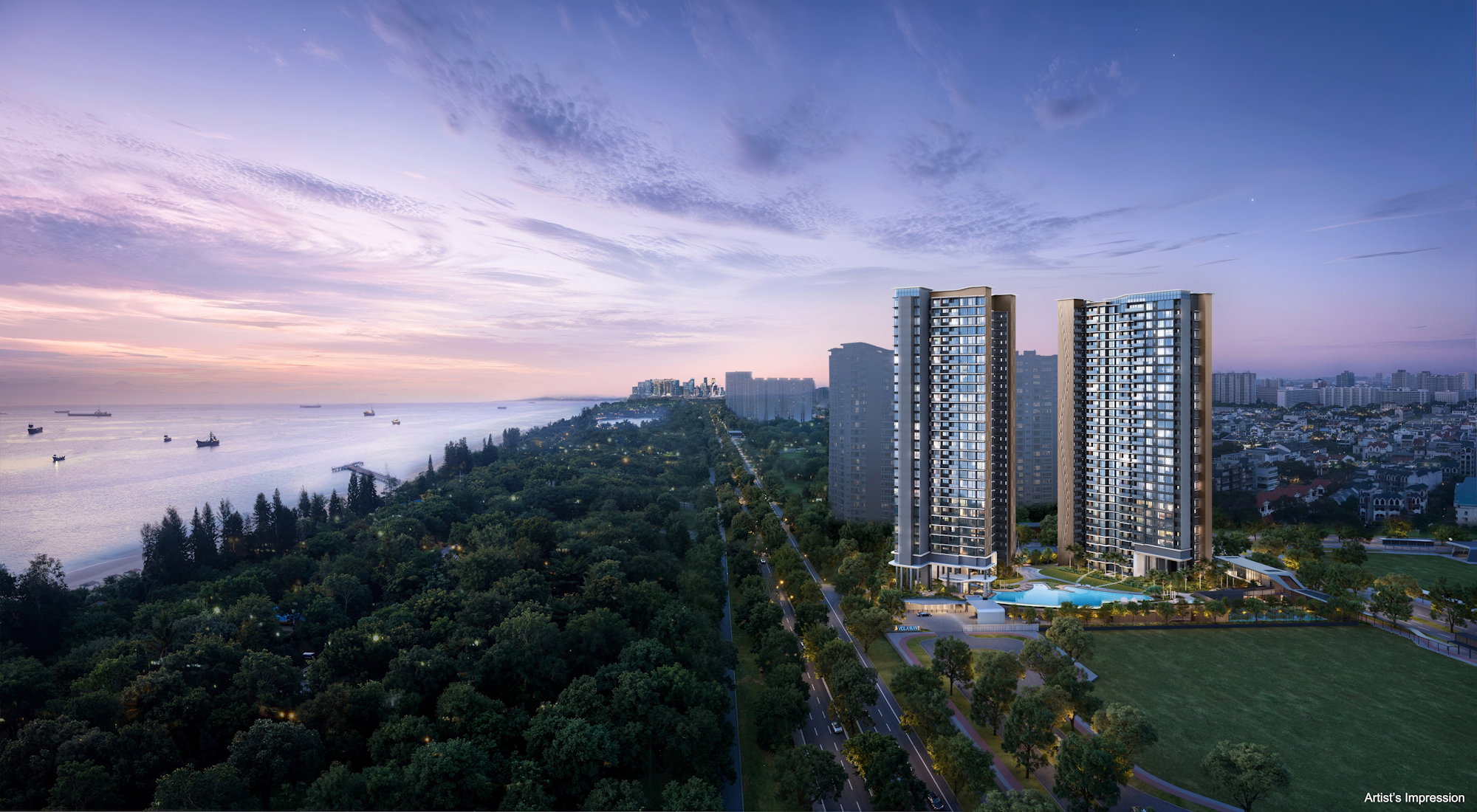 Vela Bay luxury condominium exterior