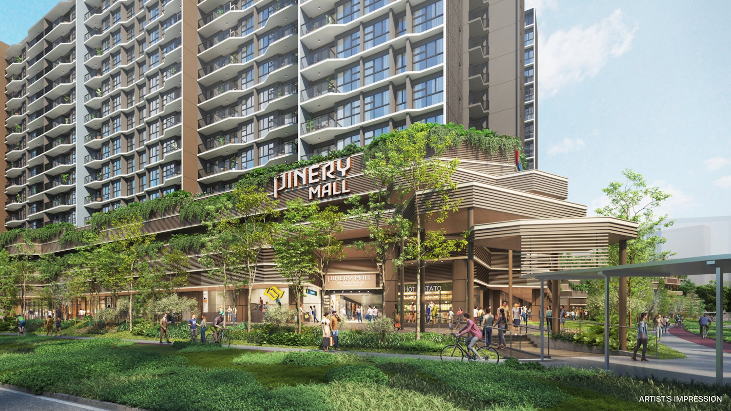Pinery Residences — Pinery Mall_Artist Impression