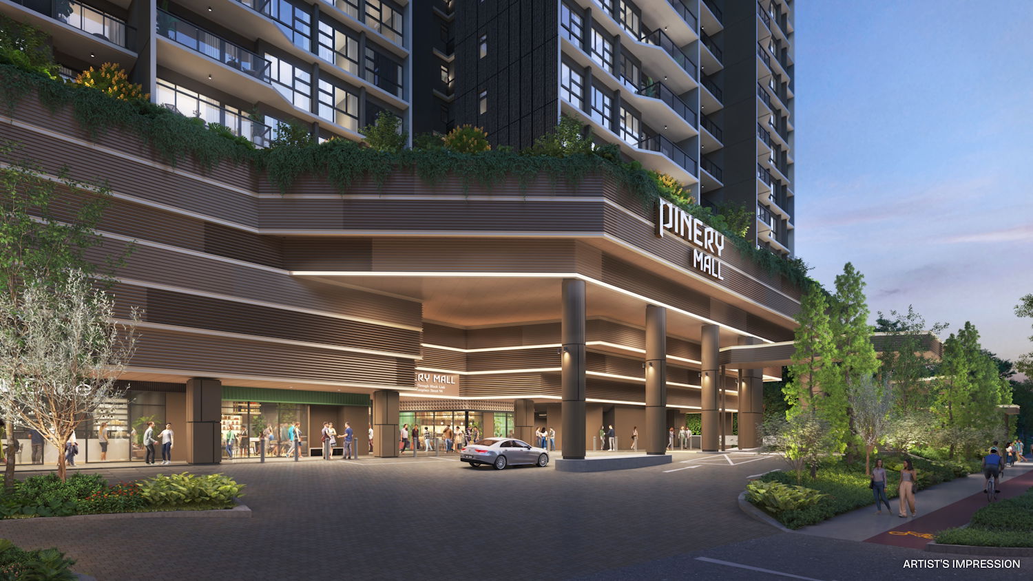 Pinery Residences — Pinery Mall Drop Off_Artist Impression