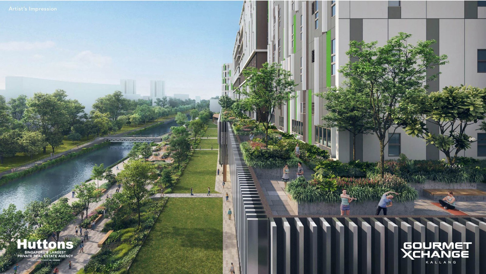 Artist impression — main frontage