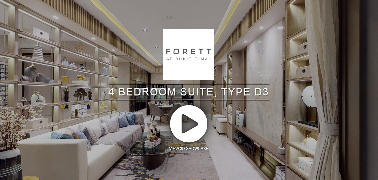 3D Virtual Tour of Forett At Bukit Timah 4 Bedroom Suite, Type D3