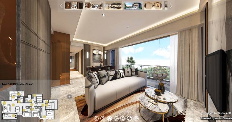 3D Virtual Tour of Wilshire Residences 4 Bedroom + Guest Type D-G