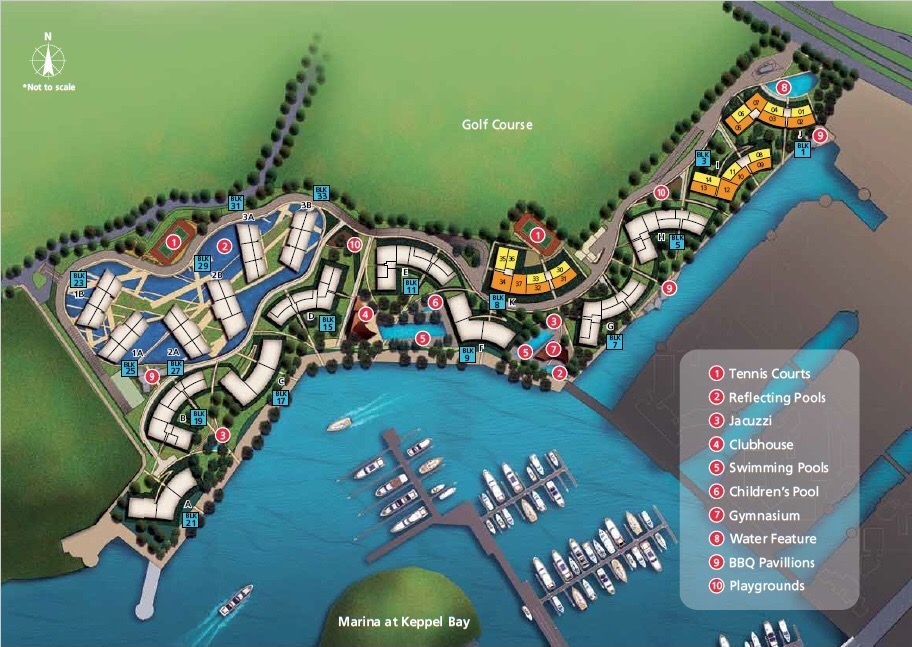 Reflections at Keppel Bay Site Plan